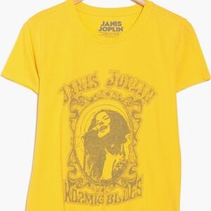 Women’s Lucky Brand Yellow Graphic Tee,size S
